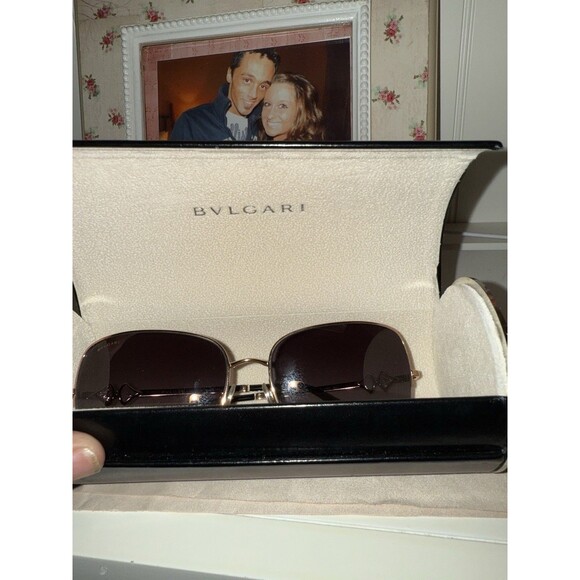 Rare BVLGARI 6077B Sunglasses in color 3768G With Case & Cloth - Picture 5 of 8